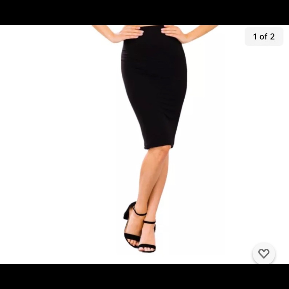 Sexy Black Knee Length Tight Pencil Wiggle Skirt Work Date Casual Party New